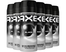AXE - Anti-Transpirant Spray - Black - 6 x 150 ml - Voordeelverpakking