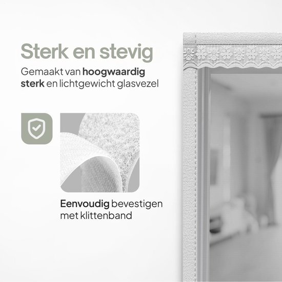 O'DADDY® Deurgordijn Deluxe FIBER - Magnetisch Vliegengordijn - Voor Nieuwbouw en Standaard Deuren - Eenvoudige Installatie - Deurhor Wit - 184x230 cm van O'DADDY — afbeelding 5