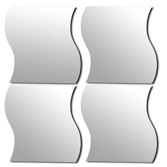 Belle Vous Vierkante Spiegel Tegels (50 Pak) – 7,4 cm – Spiegel Glazen Tegels Voor DIY Projecten, Hobby en Huis Decoratie – Mozaïek Decor Spiegels Voor Woon en Slaapkamer