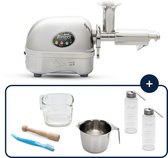 Angel juicer AG-8500 - Slowjuicer - Juicer - Horizontaal - Groenten en Fruitpers - Vezelrijk - RVS