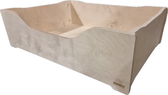 Hundebettenmanufaktur Similpelle Hondenbed, van kunstleer, kleur en maat naar keuze, leverbaar van XS tot XXL (70 cm x 50 cm, zwart/bruin