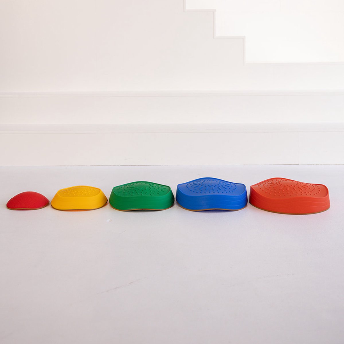 Balancestenen voor kinderen, 8 stuks antislip stapelbare psychomotrica, hinderniswegen voor binnen en buiten, bevordert de coördinatie