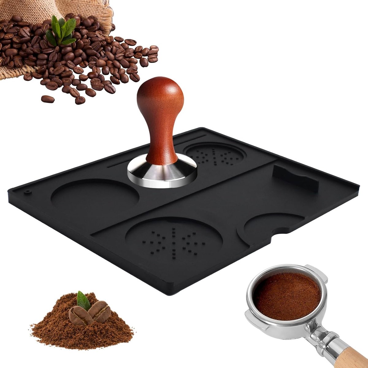 Siliconen Tamper Mat voor Barista's - Antislip en Hittebestendig