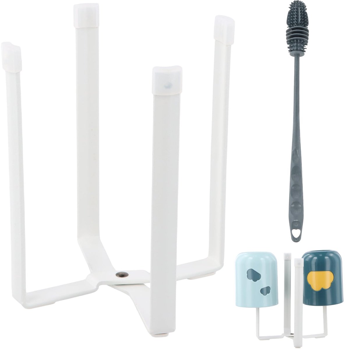 My Ninki ® Innovatieve en Ruimtebesparende Opvouwbare Flaschentrockner voor de Keuken