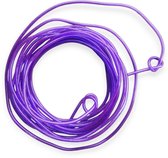 10m Springtouw Kinderen - Lang Springtouw 10 meter - Glitter paars