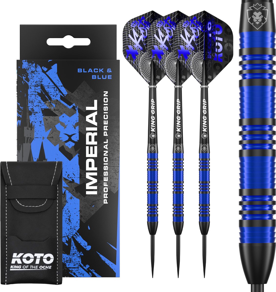 KOTO Imperial Black Blue 80% - Dartpijlen 22 Gram