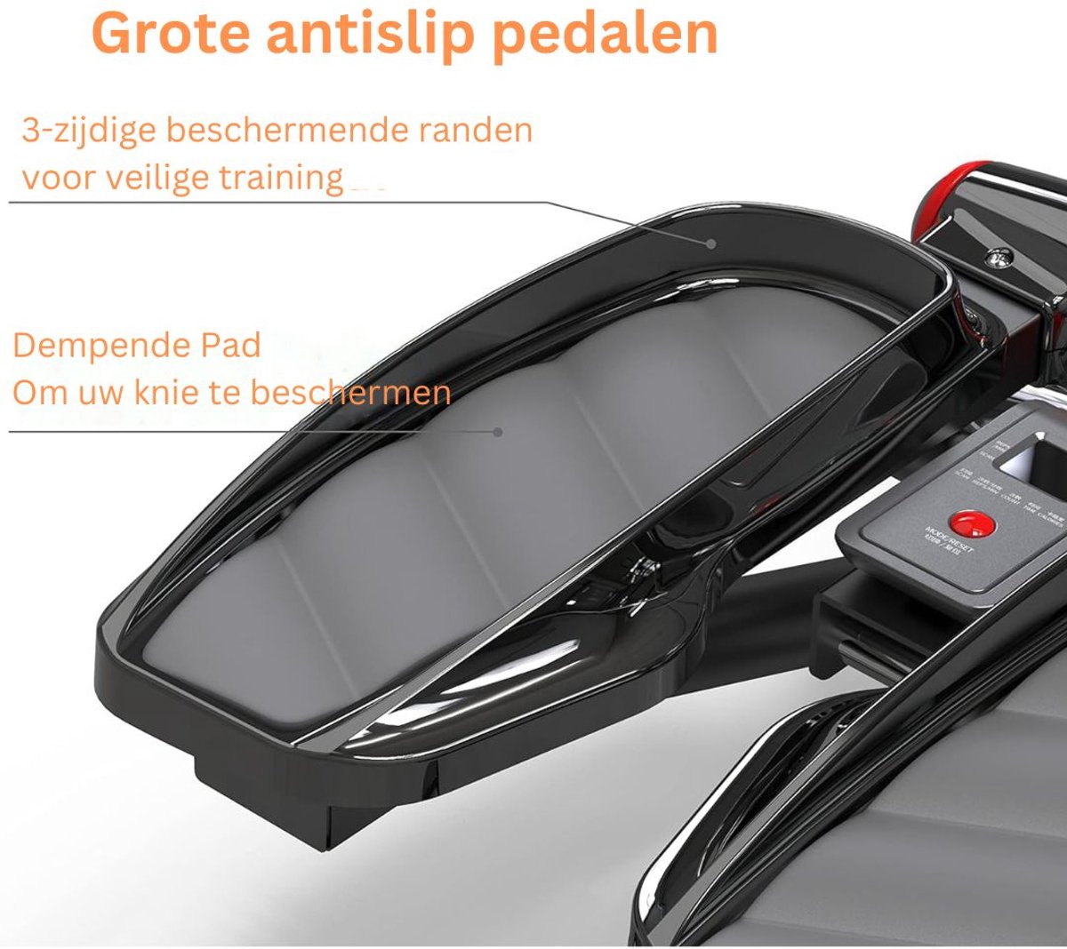 ApexArte® Stepper Fitness - Hometrainer - Crosstrainer Mini - Zwart thumbnail 5