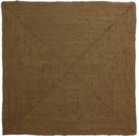 Tapis carré en jute - Pure olive pur 200x200 cm