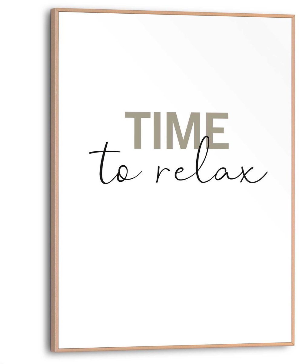 REINDERS Schilderij Time to relax - 40 x 30 - Hout - REINDERS wit Hout