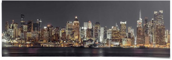 New York skyline at night (Assaf Frank) - Affiche 158 x 53 cm
