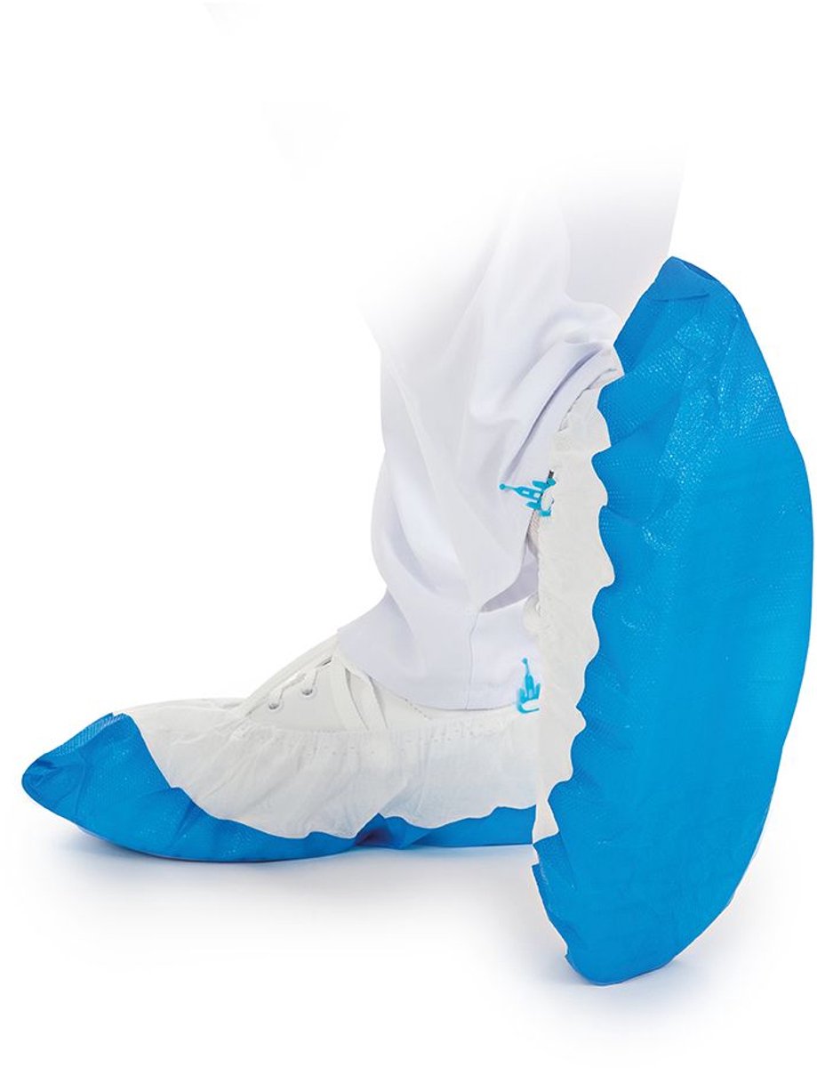 Hygostar wegwerp overschoenen anti slip met stevige zool - 50 stuks