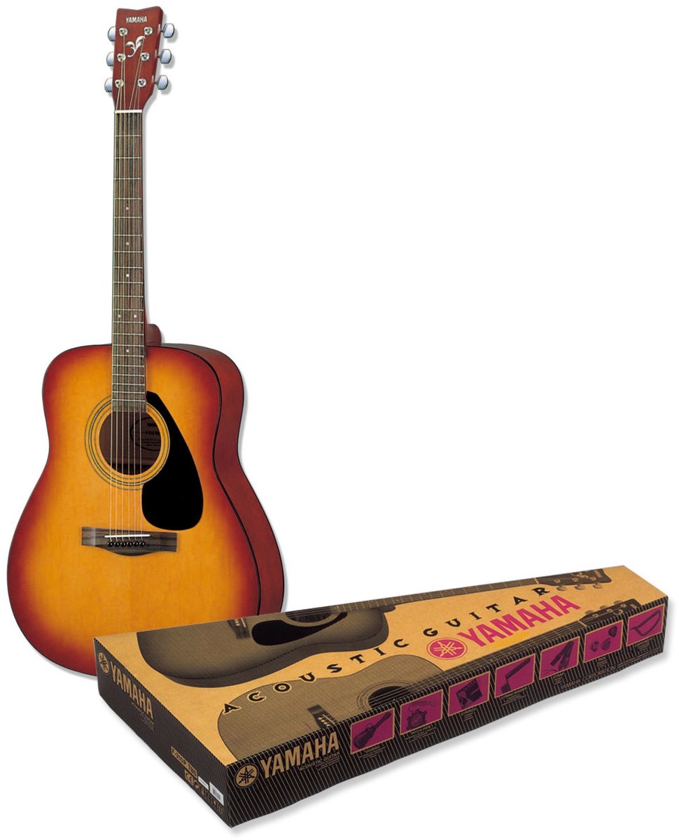Yamaha F310PII Tobacco Brown Sunburst akoestische western gitaar set
