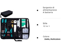 Professionele Netwerk Reparatie Kit–Complete Netwerk Gereedschapset Voor Computer Onderhoud–LAN Kabel Tester En Mobiel Apparaat Reparatie