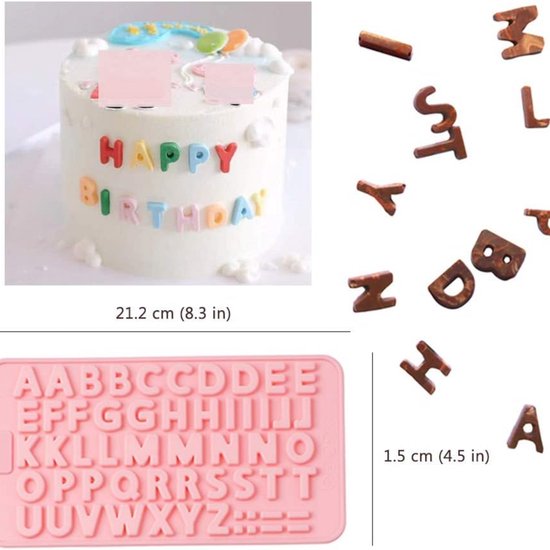 Siliconen mal set - letters en nummers - cijfers - wilton