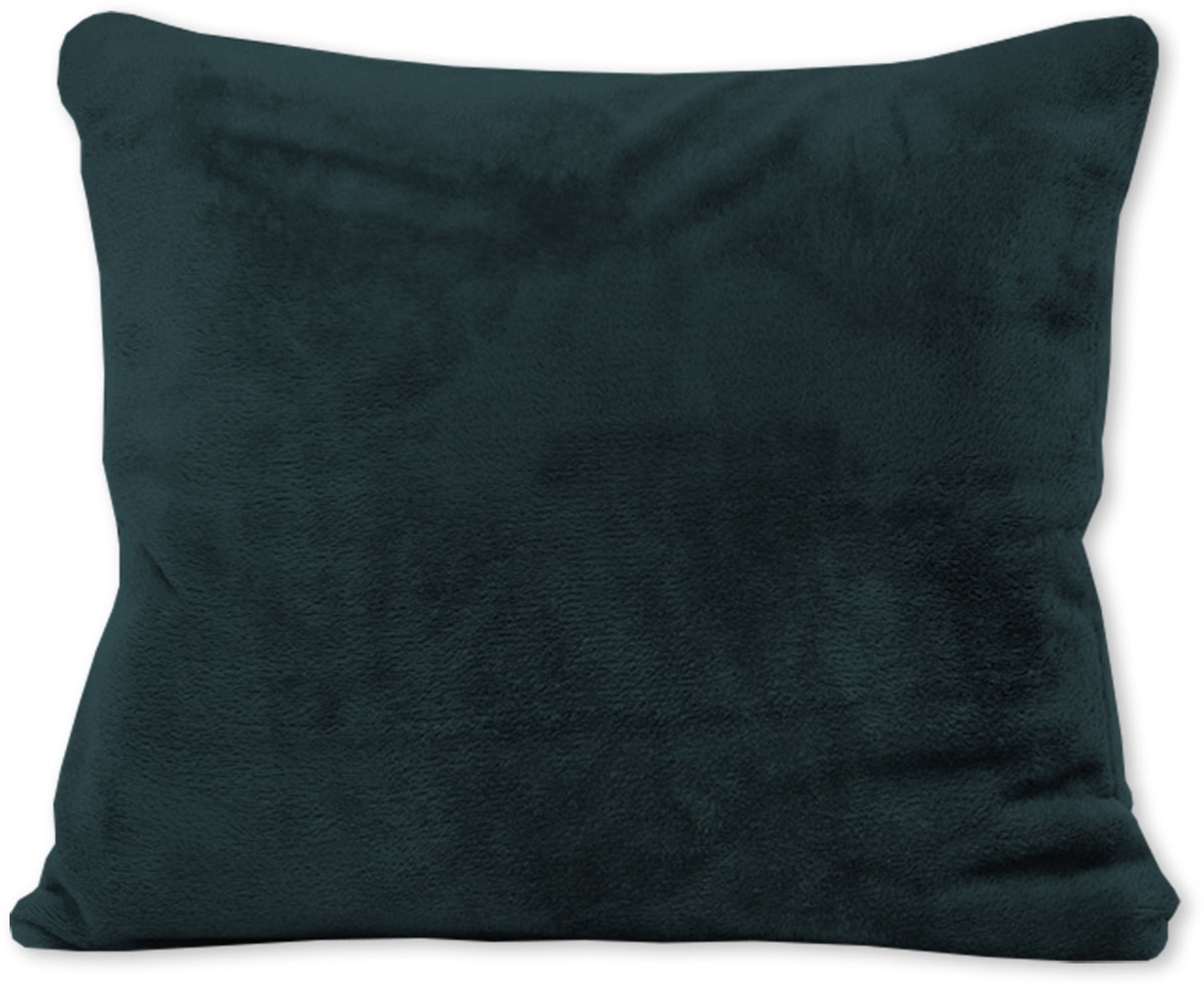 Darymex Basic - Kussensloop - Mikrofiber - Met Ritssluiting - 40x40 cm - Jet Set (Donkergrijs/Zwart)