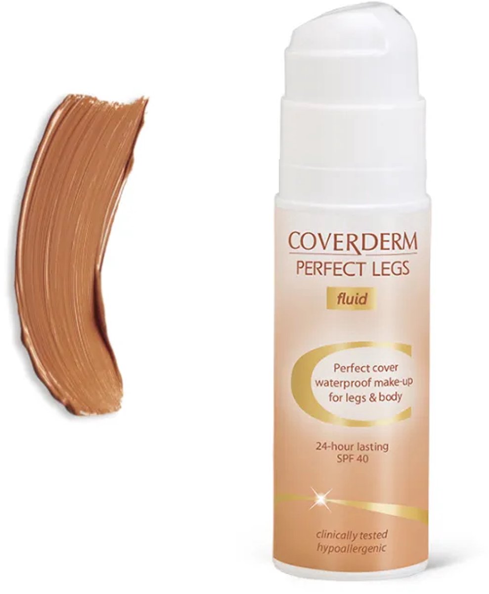 Coverderm Perfect Legs Fluid - Vloeibare make-up voor benen en lichaam - Nr. 59 Medium 75 ml