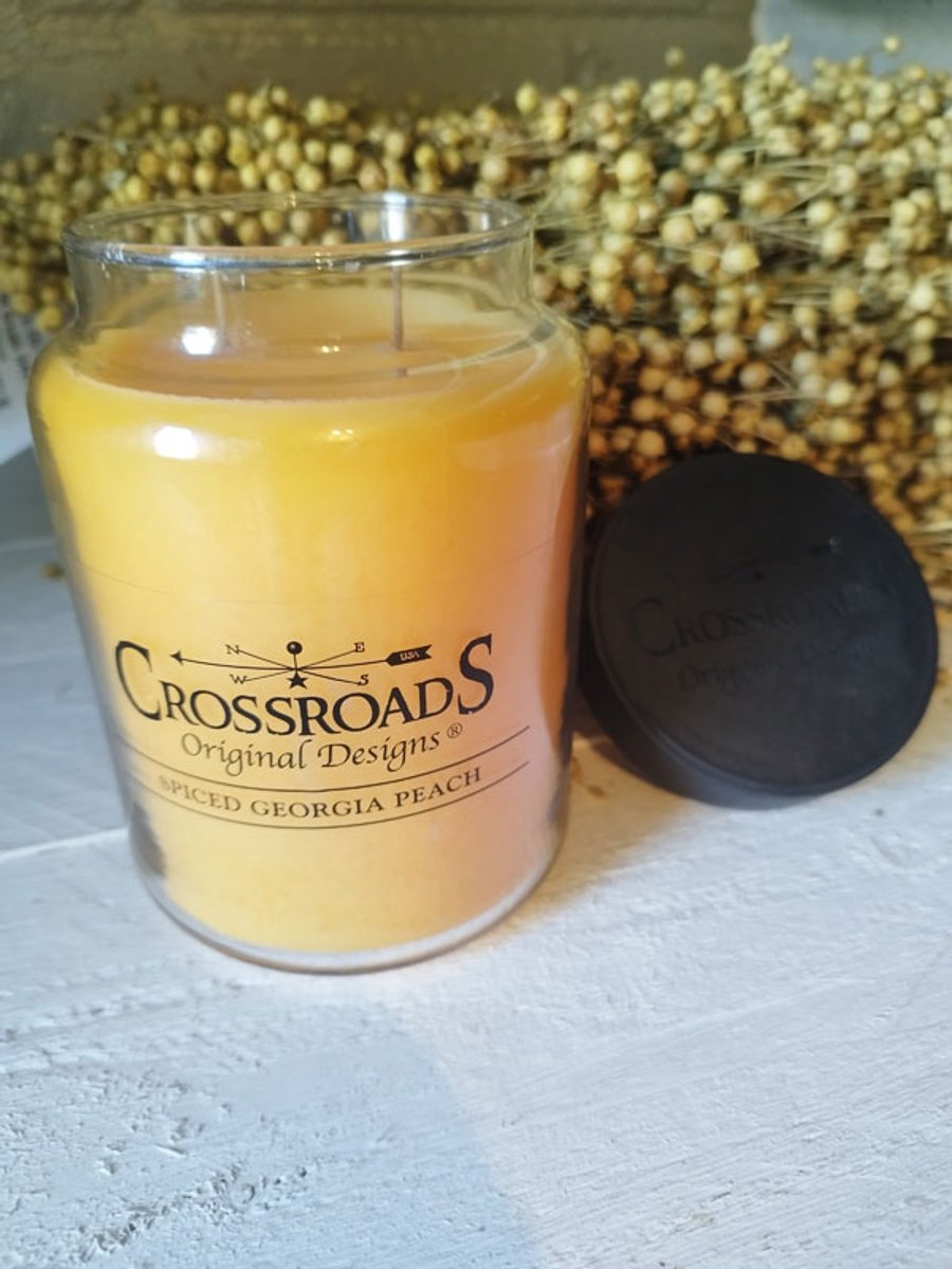 crossroads spiced georgia peach jar