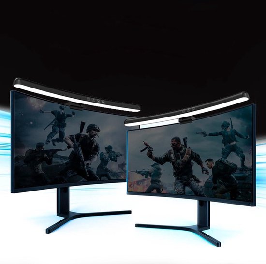 Licht Gebogen Scherm Monitor Lichtbalk - Drie Lichtmodi Verstelbare Helderheid Touch Control Glare-Free Oogbescherming LE13 A — afbeelding 2
