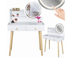 foto van SCANDI cosmetische Scandinavische kaptafel met spiegel