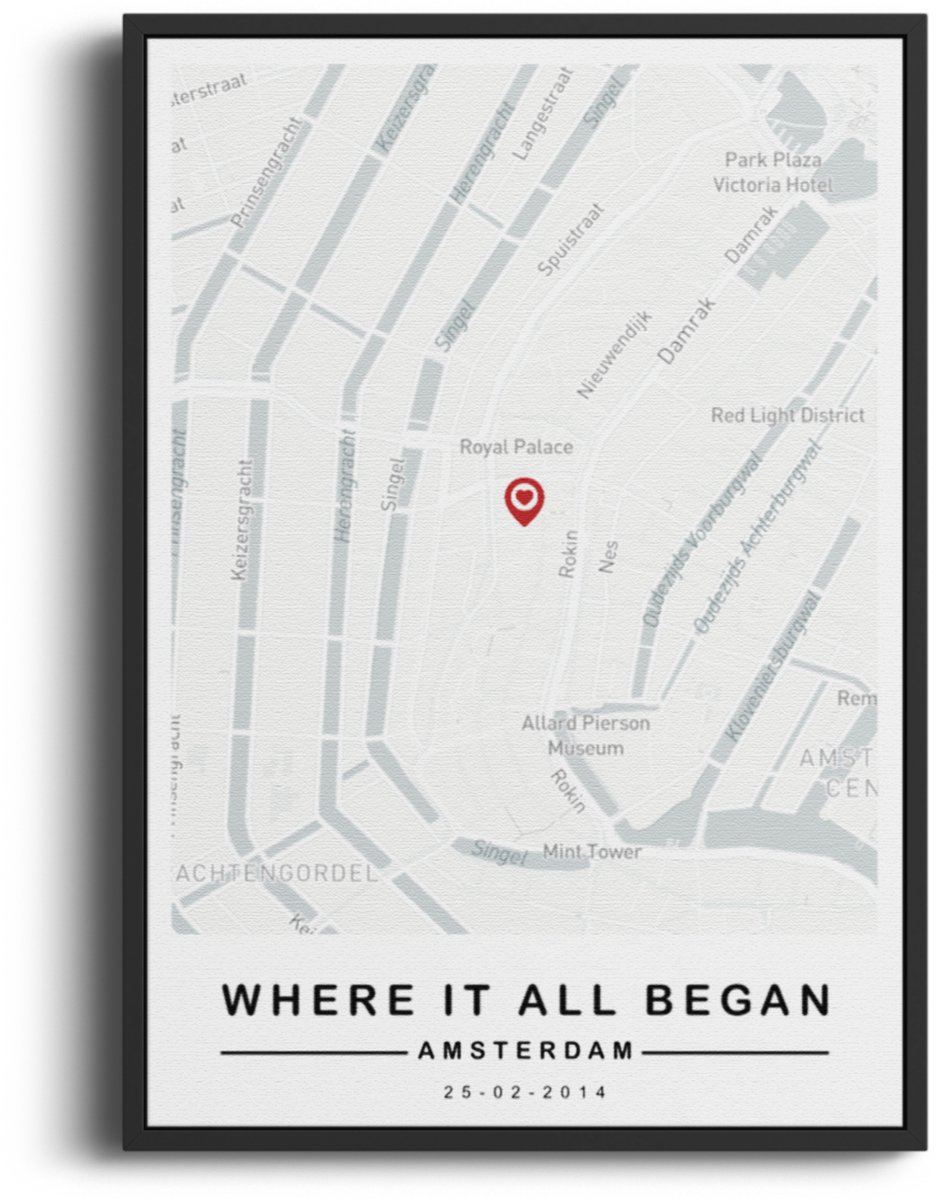 Studio Miron – Premium Fine Art Herinneringsposter “Where It All Began ” – Volledig personaliseerbaar – 30 x 40 cm