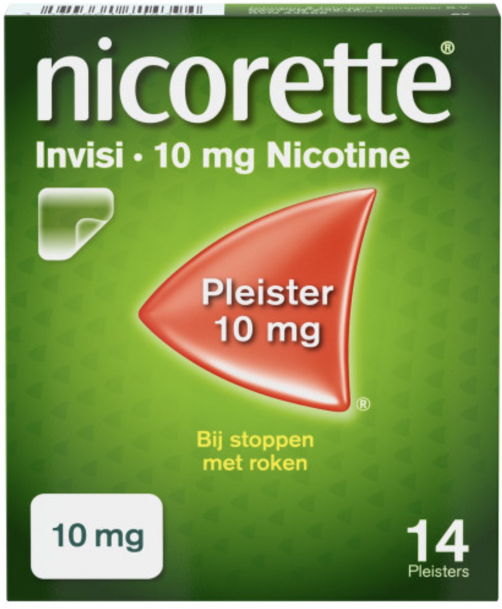 Goedkoopste Nicorette Invisi Pleisters - 10mg nicotinepleister - nicotinevervanger - stoppen met roken - 1 x 14 stuks