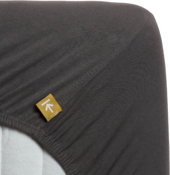 Premium topper lycra jersey hoeslaken antraciet - 180x200/210/220 (lits-jumeaux) - zeer zacht en comfortabel - extra rekbaar - topkwaliteit - ideale pasvorm - optimaal slaapcomfort