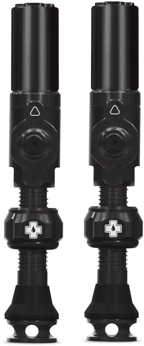 Muc-Off Big Bore Hybrid - Tubeless Ventiel - 35mm - Schrader - Zwart - Maximale Luchtstroom - Kernloos Ontwerp