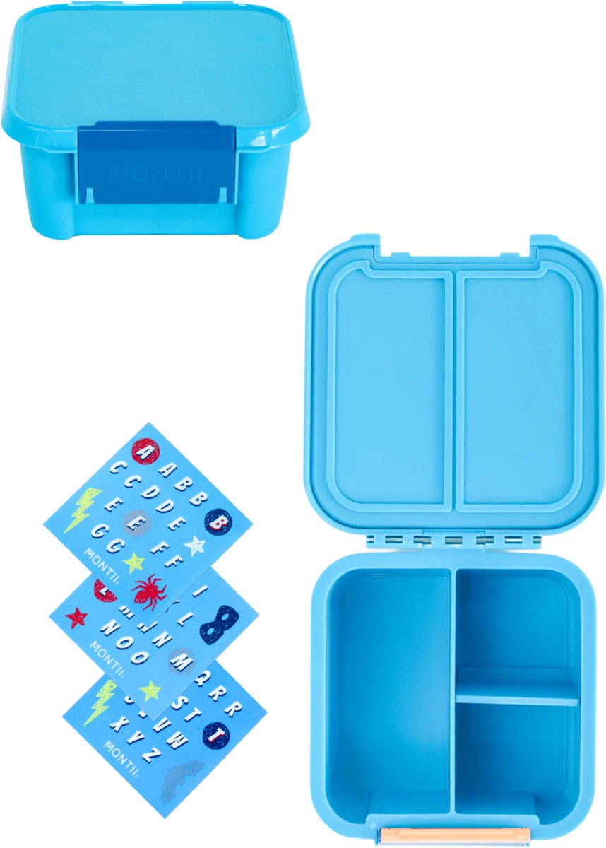 MontiiCo Bento Two Snackbox Coastal/Superhero
