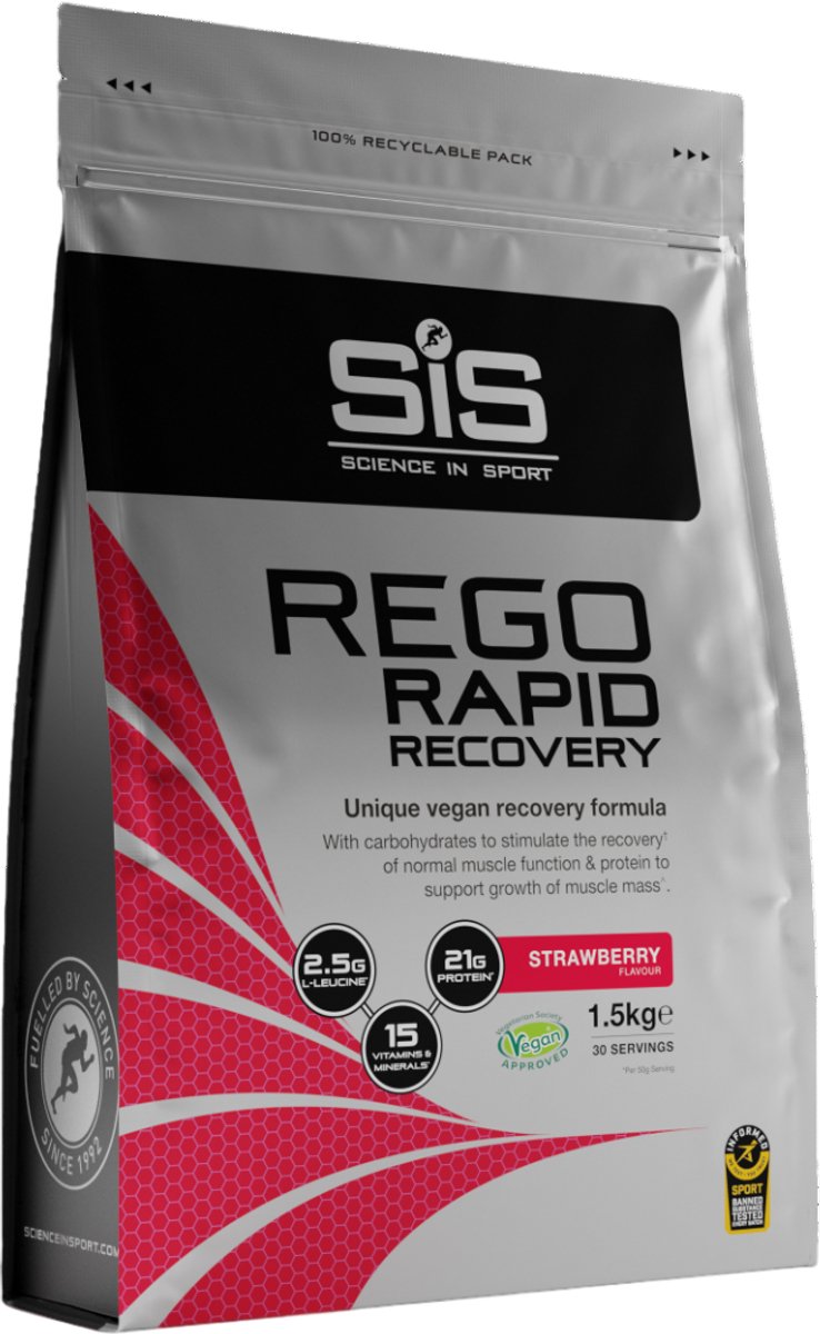 Sis Rego Rapid Strawberry 1.5kg Herstel Drank op Prijzenvolger.com