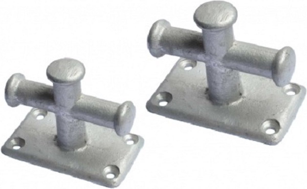 BREG Enkele gegalvaniseerde kruis bolders - Hoogte 88 mm