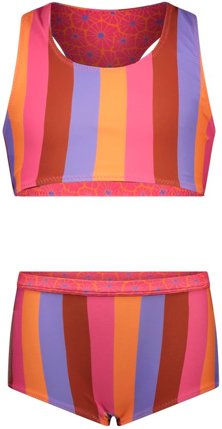 Foto: Plus size elegante tankini set dames 2 delig badpak bikini set effen kleur v hals backless haltertop en tropishe print brokeje 561 zwart maat xxl