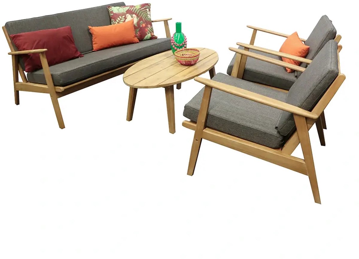 Luxe Narvik Sofa Loungeset in stijlvol design voor buitenruimtes.