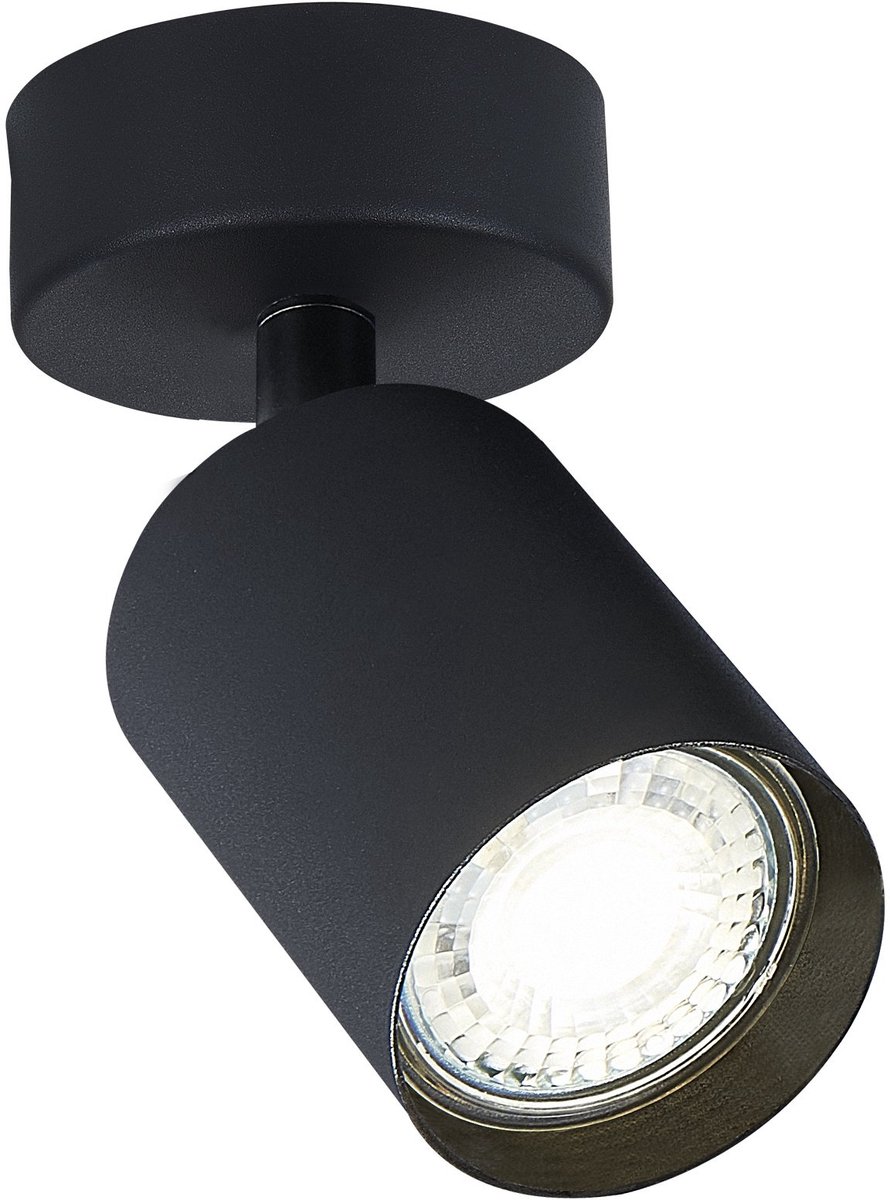 Opbouw Spot Zwart Siena - 1x GU10 (max 10 watt) - IP20