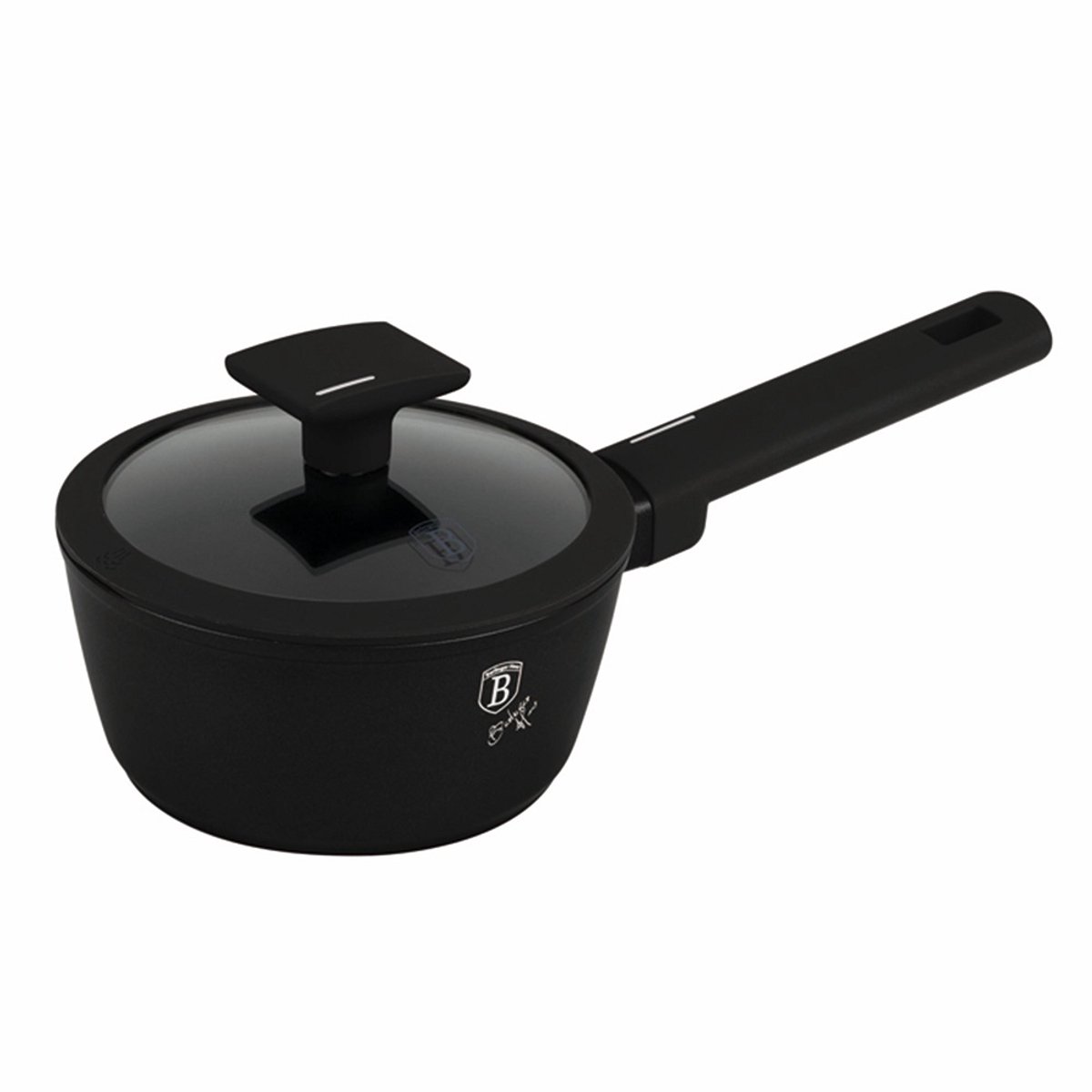 Berlinger Haus 8175 - Steelpan Matt black Collection - Ø16cm - inductie - met deksel