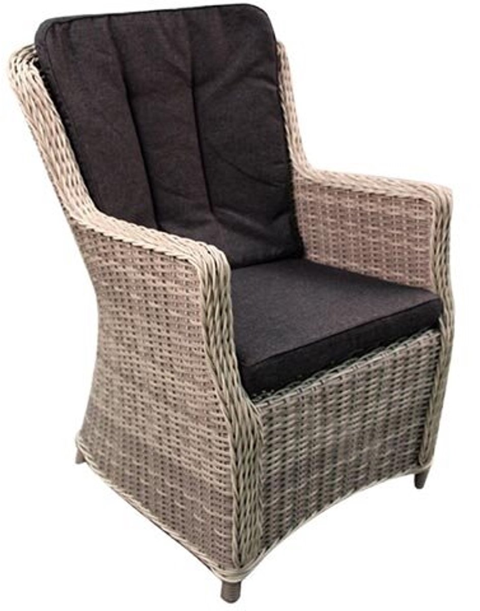Canossa Dining stoel incl handgreep Wicker HM15 off white - stof 239