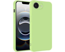 Hoesje - Geschikt voor Apple iPhone 16e / 17e - Sterk & Shockproof - Siliconen Case - Hoes Cover - Telefoonhoes - Groen