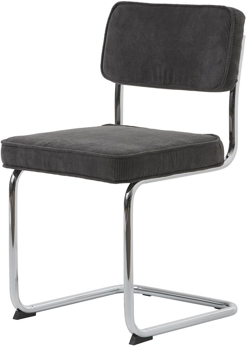 Eetkamerstoel Rupert Grijs Fabric - Giga Living - Set van 4