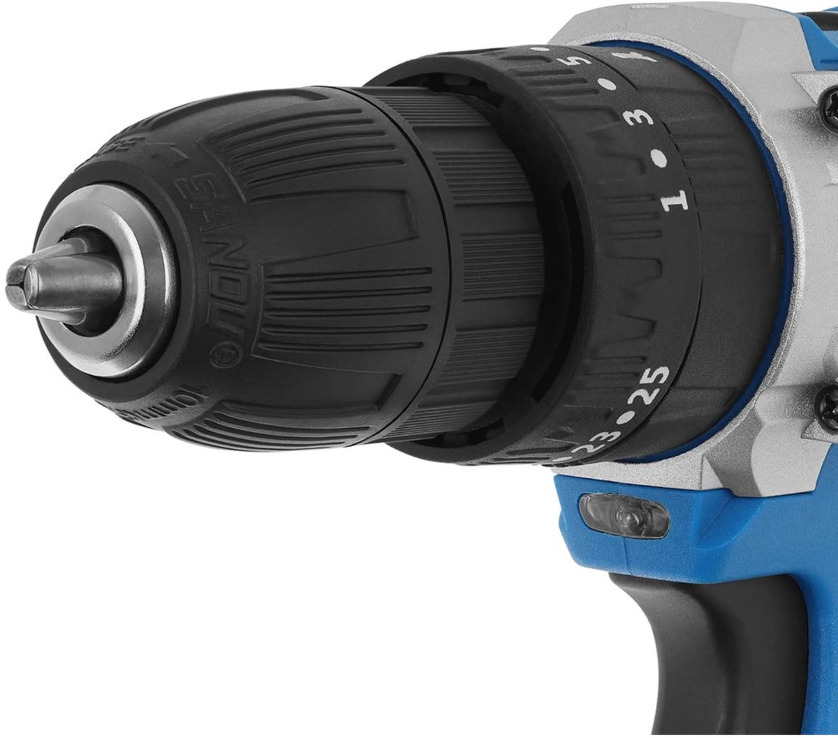 GEKO Accu boormachine met slagfunctie - 21V - 2 accu's - Compact en krachtig – foto 2