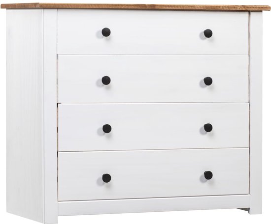en.casa] Side table Vissenbjerg with drawer 51x40x40cm black