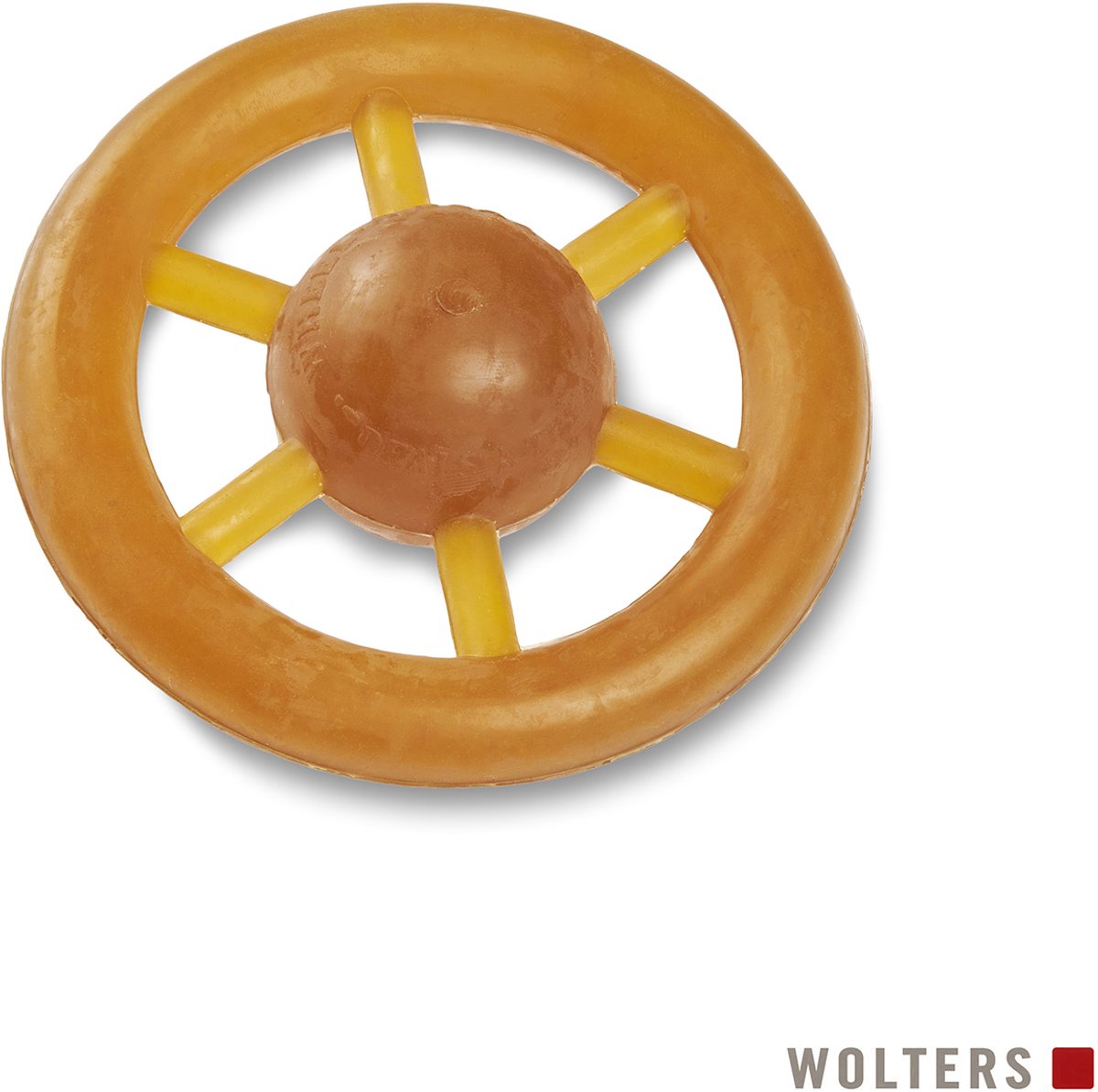 Wolters hondenspeelgoed - Pure Nature Speelwiel – natuurrubber – apporteerspeeltje - 11cm doorsnede