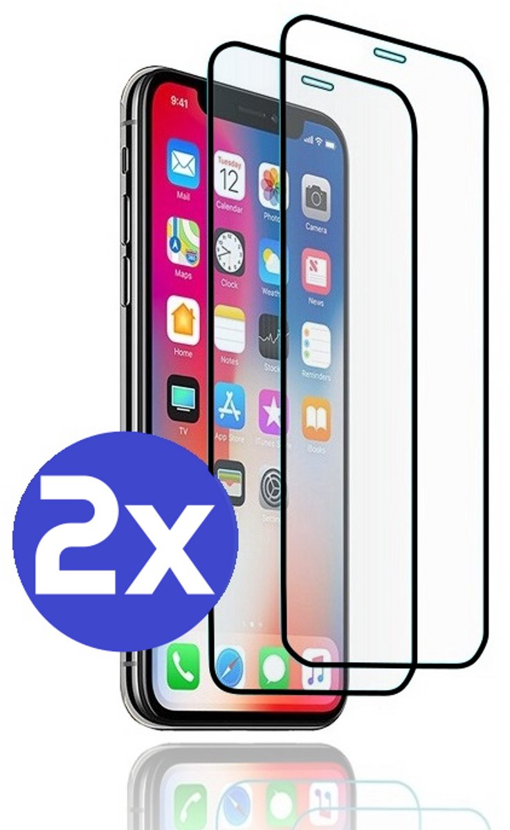 ArmorDrop Full Guard Screenprotector Geschikt Voor iPhone 11 Pro / X / XS - Gehard Glas - 2 Stuks