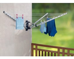 wasdroogrek met grote capaciteit opgewaardeerde versie, droogrek kleding, waslijn roestvrij staal, vouwen binnen en buiten