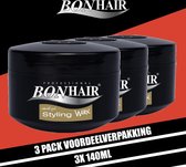 Bonhair Professional Styling Wax 140 ml - 3 pack Voordeelverpakking