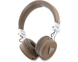 Guess Bluetooth Stereo Koptelefoon ENC - Grained Triangle Logo - Bruin
