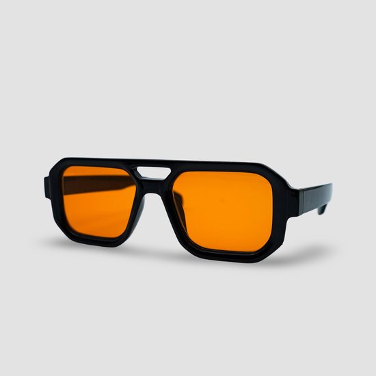 Montuurtjevoorjou - Lyon Orange - Zonnebril - Heren zonnebril - Festival Bril - Oranje van Montuurtjevoorjou — afbeelding 5