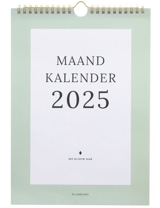 Foto: Planbooks maandkalender familieplanner 2025 maandplanner 2025 maandkalender 2025 ophangbaar maandplanner