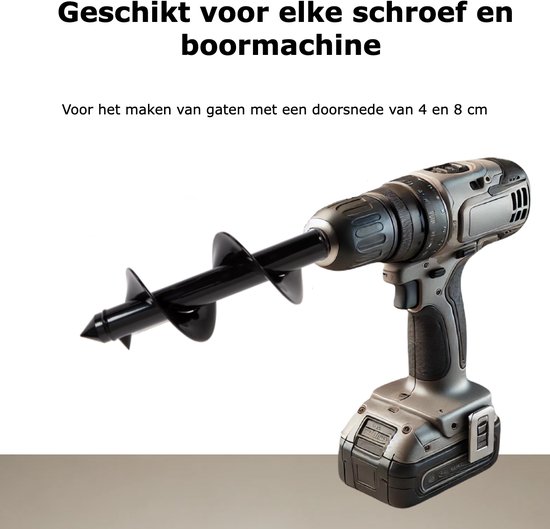 grondboor - Grondboor set - grondboor parasol - grondboor voor boormachine - grondboor boormachine - grondboorset van Merkloos	 — afbeelding 2