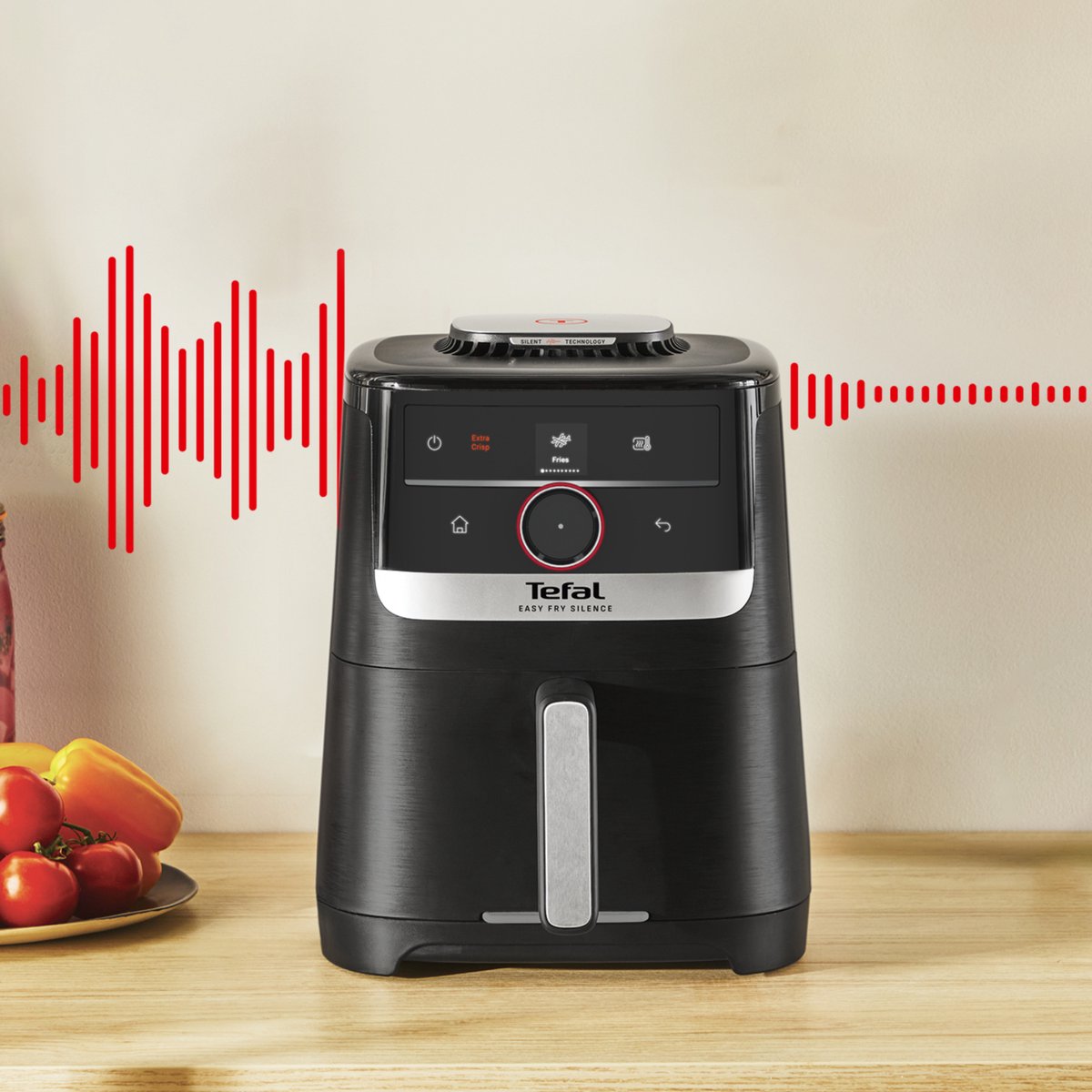 Tefal Easy Fry Smart & Silence EY5728 - Stille Airfryer XXL - 5L - 1670W - Voor 6 Personen — afbeelding 6