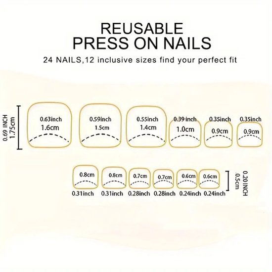 Ongles autocollants GEAR3000® - ongles artificiels pour orteils - faux ongles pour orteils - ongles à pression - 100 pièces