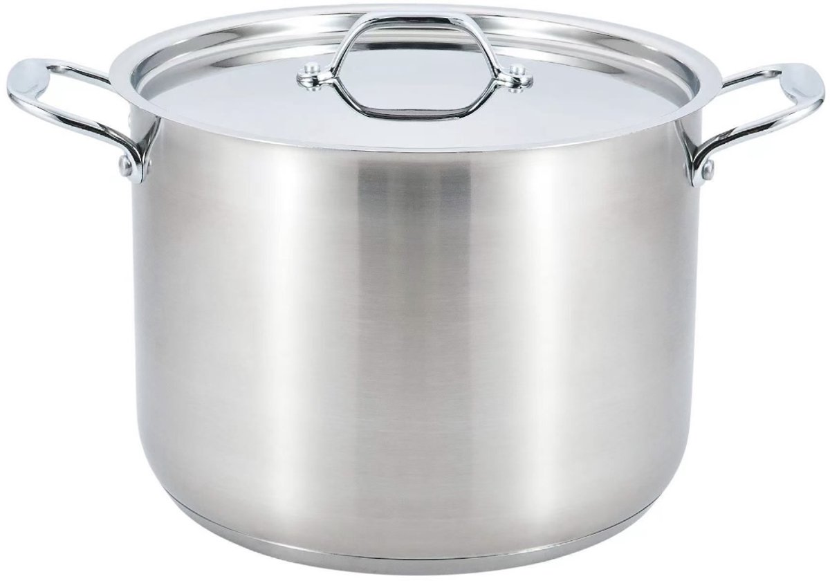 Senella Professionele Kookpan - 27 liter - Inductie - Gas - Elektrisch - RVS - Soeppan - Horeca pannen - 35 cm x 35 cm